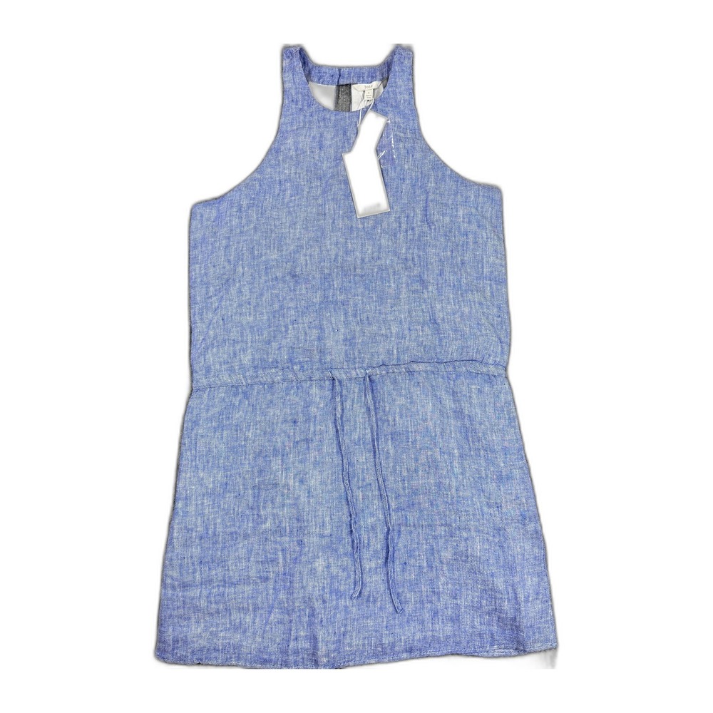 Joie Halter Dress Womens Small Blue Drawstring Waist Sleeveless Summer NWT